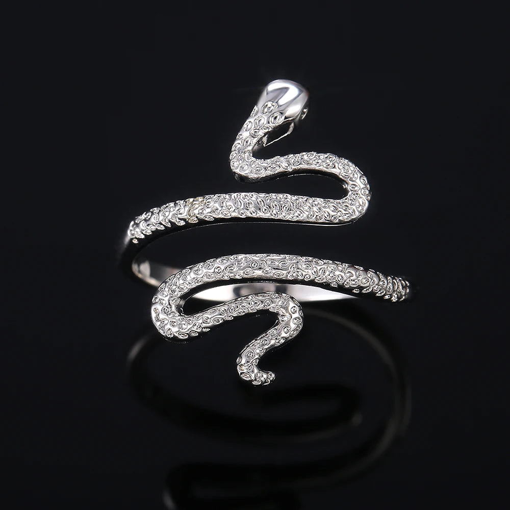 Metallic Snake-shape Ring