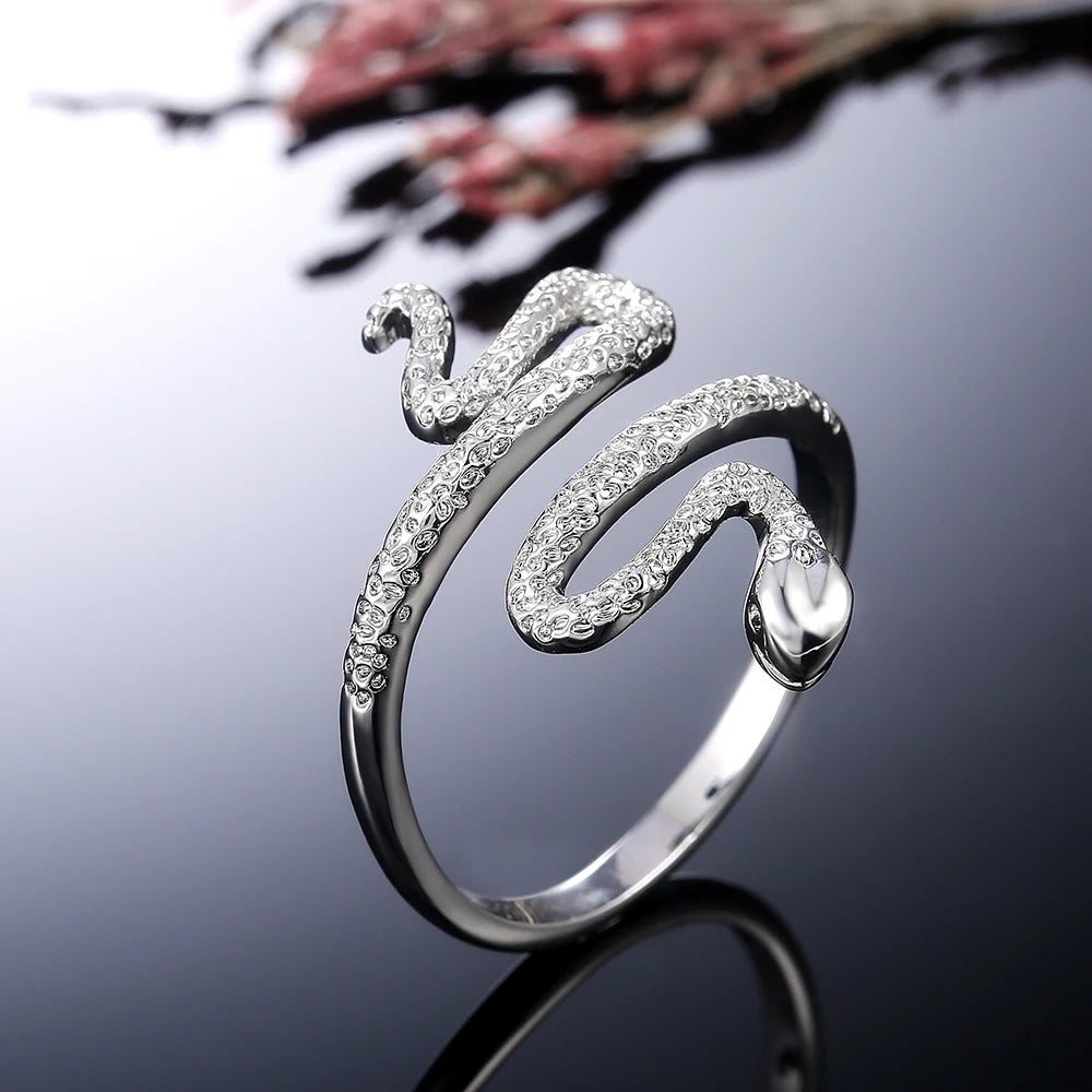 Metallic Snake-shape Ring